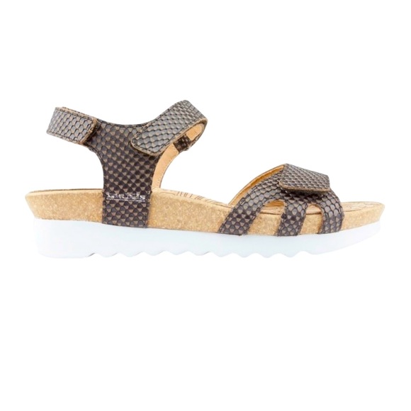 Mobils Mephisto Leather Ergonomic 37 Sandals Brown Comfort Granola Girl Gorpcore - Picture 3 of 15